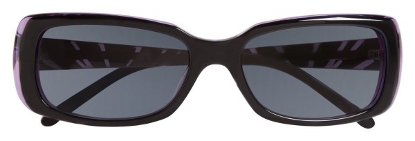 Ellen Tracy ANTIGUA Sunglasses, Black Eggplant Lami