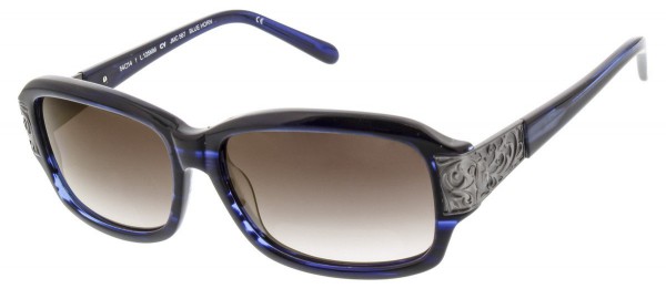 Jessica McClintock JMC 567 Sunglasses, Blue Horn