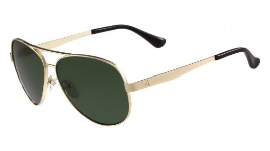 Calvin Klein CK2145S Sunglasses, (714) SHINY GOLD