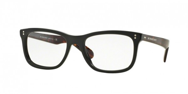 Burberry BE2212 Eyeglasses, 3554 BLACK (BLACK)