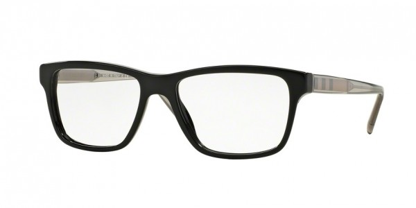 Burberry BE2214F Eyeglasses, 3001 BLACK (BLACK)