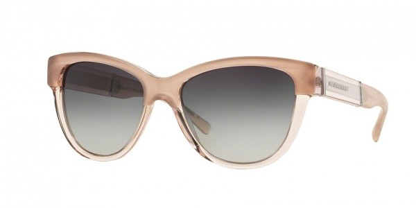 Burberry BE4206 Sunglasses, 35608G TOP OPAL NUDE ON NUDE (LIGHT BROWN)