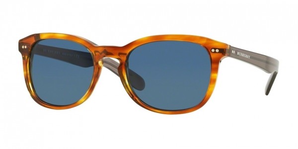 Burberry BE4214F Sunglasses, 355080 AMBER HORN (BROWN)