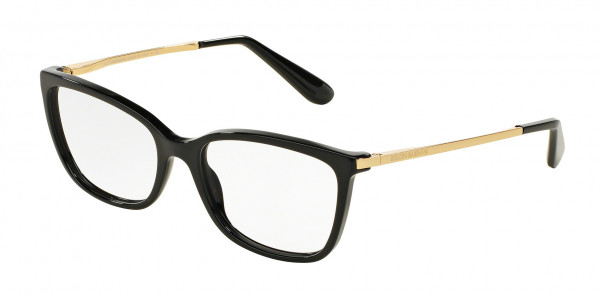 Dolce & Gabbana DG3243 Eyeglasses, 501 BLACK (BLACK)