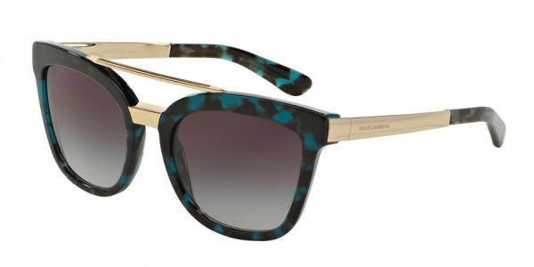 Dolce & Gabbana DG4269 Sunglasses, 28878G CUBE PETROLEUM HAVANA (GREEN)