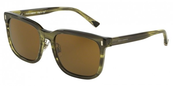 Dolce & Gabbana DG4271 Sunglasses, 292673 STRIPED OLIVE GREEN (GREEN)