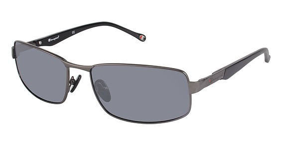 Champion 6001 Sunglasses, C01 Gun/Black (Grey)
