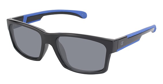 Champion 6019 Sunglasses, C01 Shiny Black (Grey)