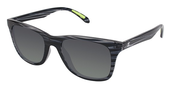 Champion 6009 Sunglasses, C02 Grey Tort (Green Grad)
