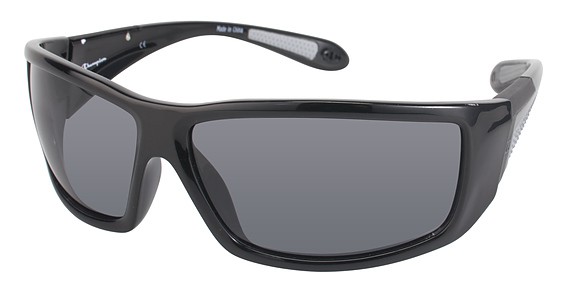 Champion 6017 Sunglasses, C01 Shiny Black (Grey)