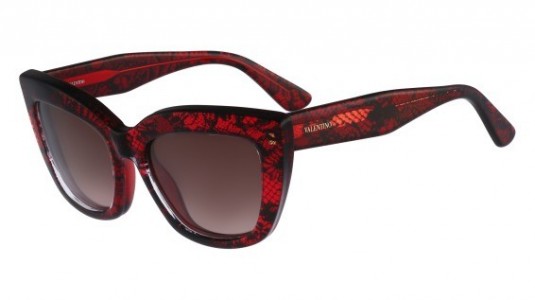 Valentino V710S Sunglasses, (615) RED LACE