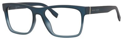HUGO BOSS Black Boss 0728 Eyeglasses, 0KAS(00) Blue Text
