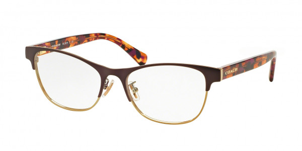 Coach HC5074 Eyeglasses, 9241 SATIN PURPLE / GOLD (PURPLE/REDDISH)