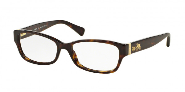 Coach HC6078 Eyeglasses, 5120 DARK TORTOISE (TORTOISE)