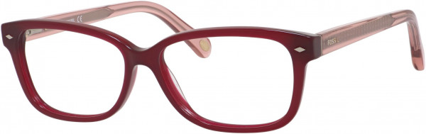Fossil FOS 6063 Eyeglasses, 0OKI Burgundy Pink