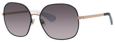 Kate Spade Carlisa/S Sunglasses, 09QN(F8) Black Gold