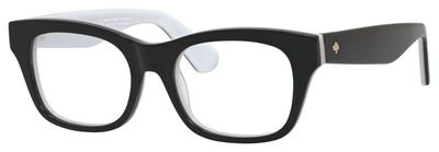 Kate Spade Jonnie Eyeglasses, 0QOP(00) Black White