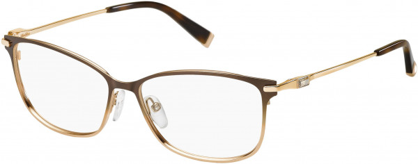 Max Mara MM 1251 Eyeglasses, 0MGK Brown Rose Gold