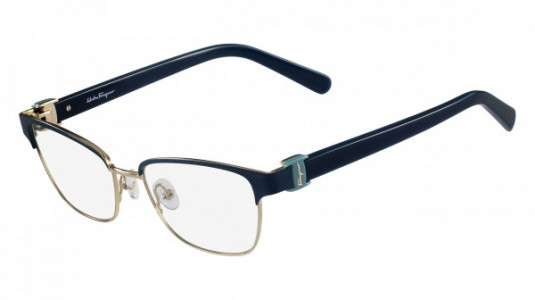 Ferragamo SF2148 Eyeglasses, (451) DARK TURQUOISE