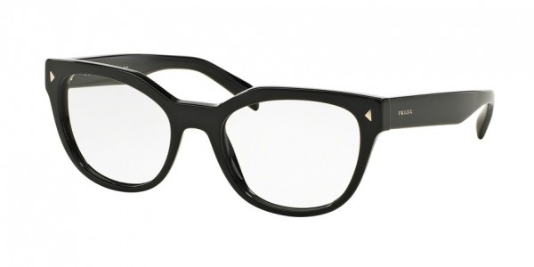 Prada PR 21SVF Eyeglasses, 1AB1O1 BLACK (BLACK)