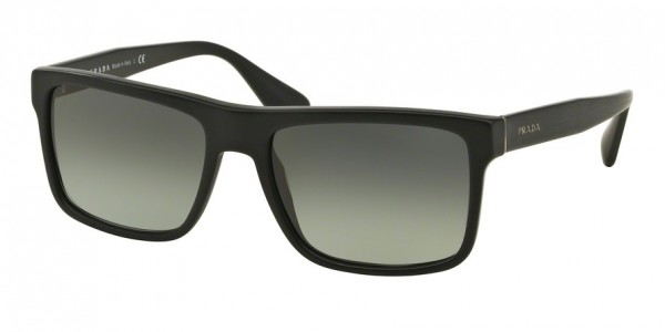 Prada PR 01SS Sunglasses, SL32D0 BRUSHED MATTE BLACK (BLACK)