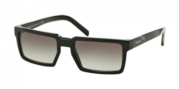 Prada PR 03SSF Sunglasses, 1AB0A7 BLACK (BLACK)
