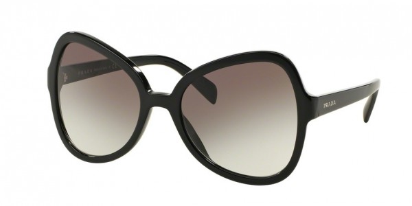 Prada PR 05SS Sunglasses, 1AB0A7 BLACK (BLACK)
