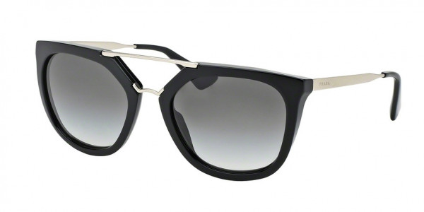 Prada PR 13QSA Sunglasses, 1AB0A7 BLACK (BLACK)