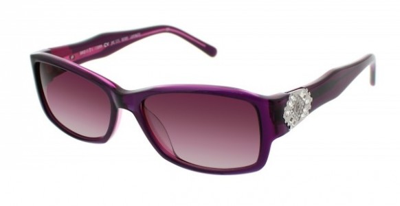 Jessica McClintock JMC 575 Sunglasses, Berry Laminate