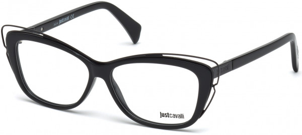 Just Cavalli JC0704 Eyeglasses, 001 - Shiny Black