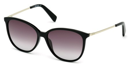 Just Cavalli JC-732S Sunglasses, 01B - Shiny Black / Gradient Smoke
