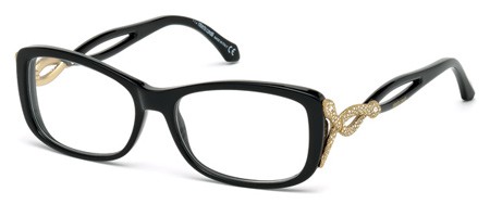 Roberto Cavalli SARGAS Eyeglasses, 001 - Shiny Black