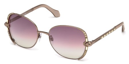 Roberto Cavalli SUBRA Sunglasses, 34Z - Shiny Light Bronze / Gradient