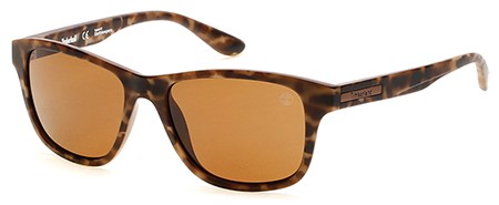 Timberland TB-9089 Sunglasses, 49H - Matte Dark Brown / Brown Polarized