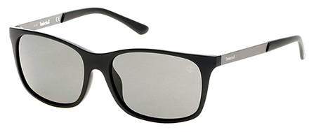 Timberland TB9095 Sunglasses, 02D - Matte Black / Smoke Polarized