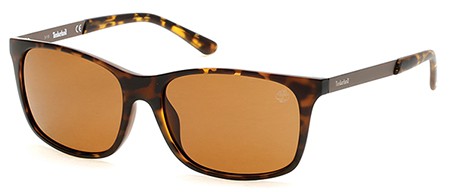 Timberland TB9095 Sunglasses, 52H - Dark Havana / Brown Polarized
