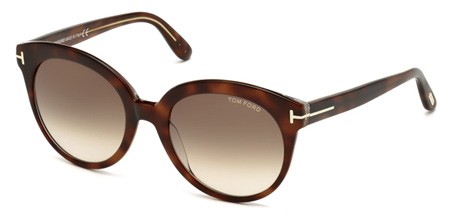 Tom Ford FT0429-F Sunglasses, 56F - Havana/other / Gradient Brown