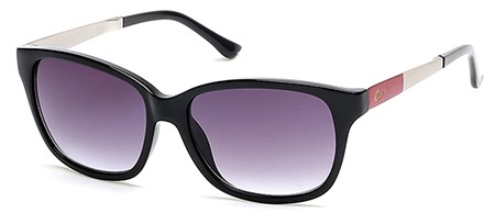 Candie's Eyes CA1009 Sunglasses, 01B - Shiny Black  / Gradient Smoke