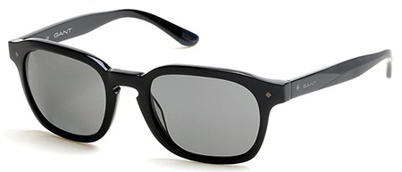 Gant GA-7040 Sunglasses, 01D - Shiny Black / Smoke Polarized