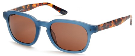Gant GA-7040 Sunglasses, 91E - Matte Blue / Brown