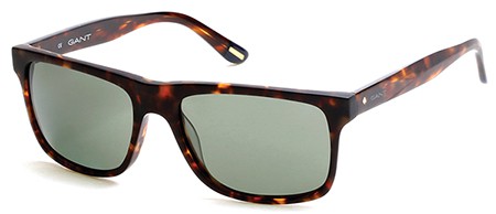 Gant GA7041 Sunglasses, 52R - Dark Havana / Green Polarized