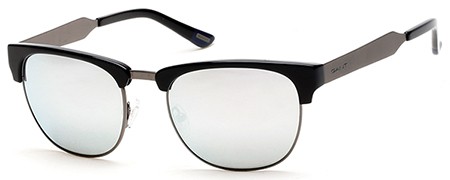 Gant GA7047 Sunglasses, 01D - Shiny Black  / Smoke Polarized