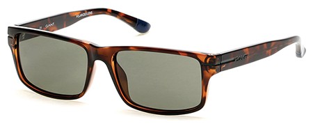 Gant GA7059 Sunglasses, 52N - Dark Havana / Green