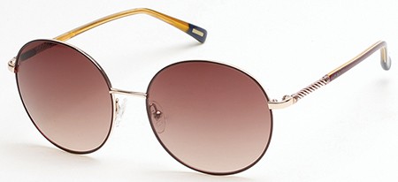 Gant GA8038 Sunglasses, 69F - Shiny Bordeaux / Gradient Brown