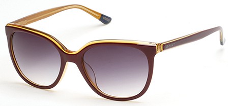 Gant GA8043 Sunglasses, 69B - Shiny Bordeaux / Gradient Smoke