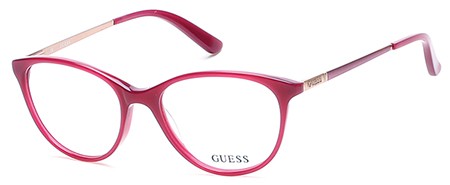 Guess GU-2565-F Eyeglasses, 075 - Shiny Fuxia