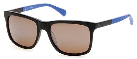 Guess GU-6861 Sunglasses, 52H - Dark Havana / Brown Polarized