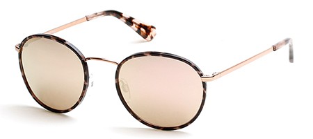 Guess GU-7415 Sunglasses, 28U - Shiny Rose Gold / Bordeaux Mirror