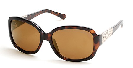 Guess GU-7418 Sunglasses, 52F - Dark Havana / Gradient Brown