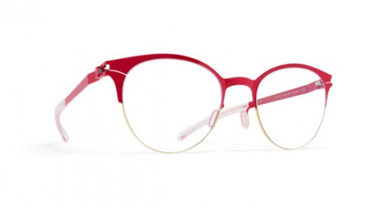 Mykita LARA Eyeglasses, GOLD/REAL RED